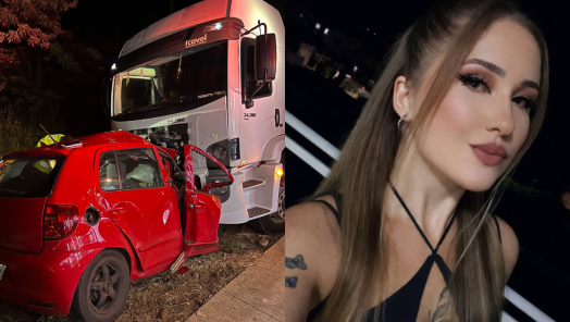 Mulher morre em colisão frontal entre carro e caminhão na BR-163, em Dionísio Cerqueira