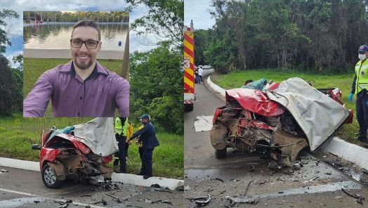 Colisão frontal deixa um morto na BR-282, em Cordilheira Alta