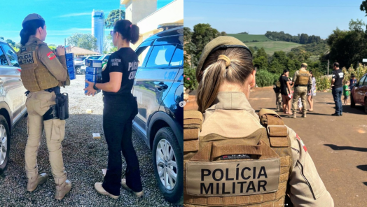 Forças de Segurança Pública de Xanxerê realizam ação alusiva à Páscoa