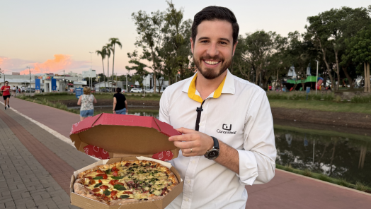 VÍDEO: pizza grátis no Ecoparque? A Anjos Della Pizza fez acontecer