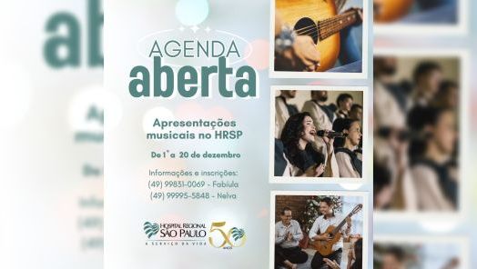 HRSP abre agenda para apresentações musicais no período natalino