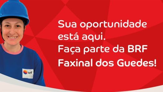 Vaga de emprego disponível para Operador de Caldeira I, na BRF de Faxinal dos Guedes