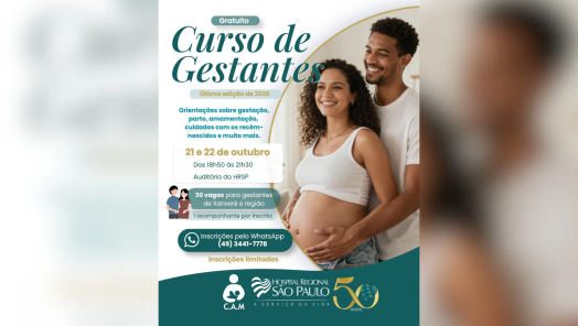 HRSP abre inscrições para último Curso de Gestantes de 2026