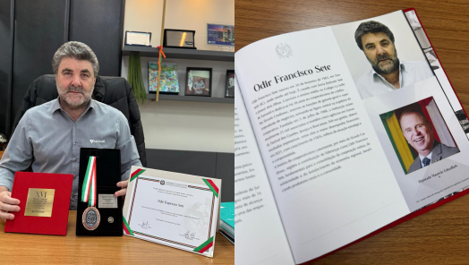 Odir Sete recebe a mais alta honraria da Alesc em reconhecimento ao cooperativismo