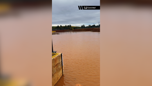 VÍDEO: bacia de contenção ajuda a reduzir impactos das chuvas em Xanxerê