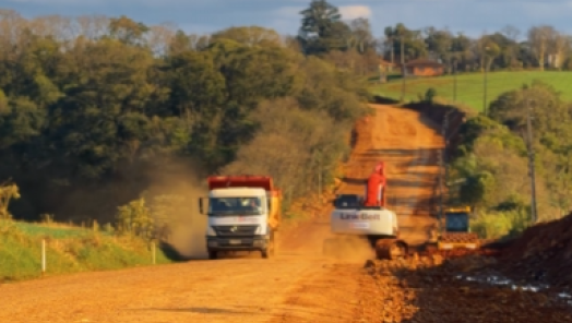 VÍDEO: obras do Contorno Viário do Caravaggio seguem em andamento entre Cordilheira Alta e Chapecó