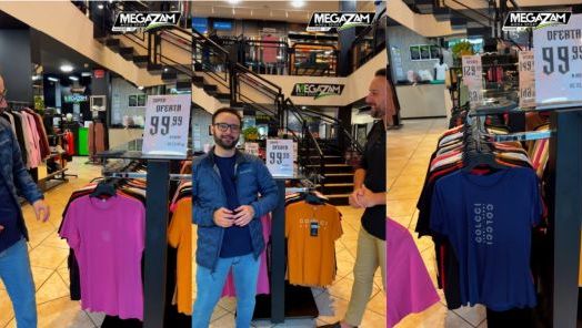 VÍDEO: Megazam Moda Sport está com linha de blusinhas por apenas R$ 99,99 