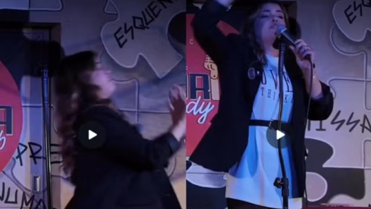 Mulher é indiciada após arremessar cadeira contra comediante durante show em Florianópolis