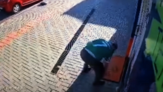 VÍDEO: câmera de segurança registrara uma situação inusitada no último domingo (16), em Xanxerê