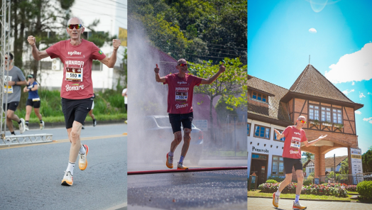 Valdir Toniasso encara os 42 km da Maratona Internacional de Pomerode e conquista 12º lugar na categoria