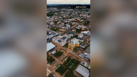 VÍDEO: imagens aéreas mostram Xaxim vista de cima