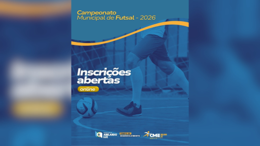 Abertas as inscrições para o municipal de futsal de Abelardo Luz