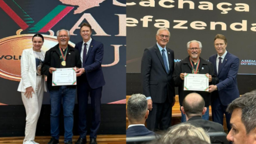 Cachaça de Xanxerê é homenageada em premiação da Assembleia Legislativa de SC