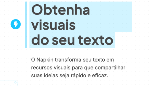 Transforme texto em visuais incríveis