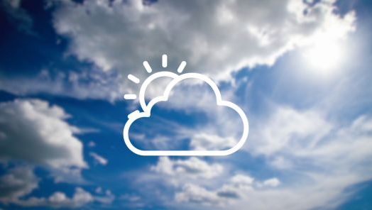 Sol aparece entre nuvens em todas as regiões; favorecendo o aumento das temperaturas nesta terça-feira (04)