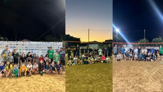 Projeto do Rotaract de São Domingos reúne cerca de 50 crianças em escolinha gratuita de voleibol de areia