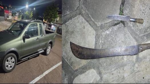 Casal com criança é preso após roubar veículo e fugir pela SC-157 em São Lourenço do Oeste