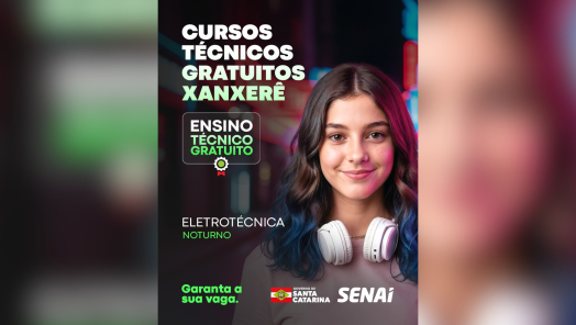 SENAI prorroga inscrições para curso técnico gratuito em Xanxerê