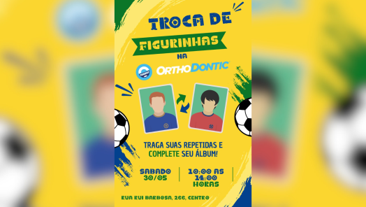 OrthoDontic Xanxerê promove troca de figurinhas da Copa do Mundo 2026 neste sábado