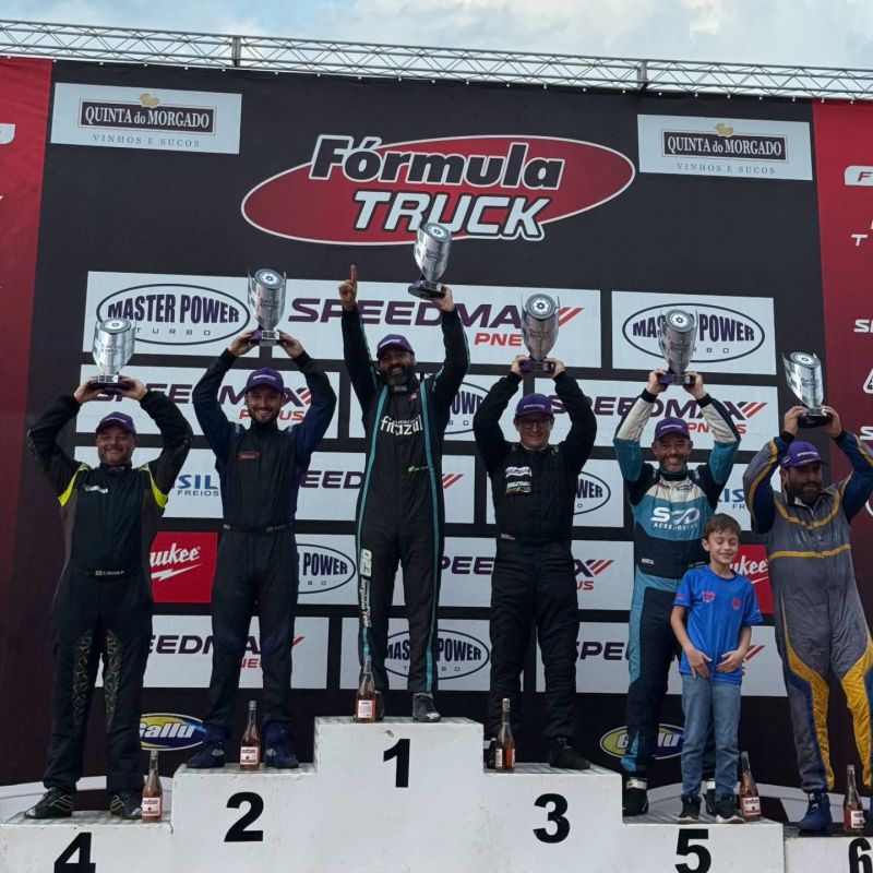Piloto xanxerense sobe ao pódio em etapa da Fórmula Truck disputada em Campo Grande MS