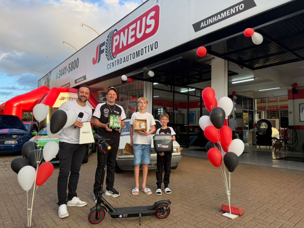 VÍDEO: Confira o sorteio do patinete elétrico da JF Pneus