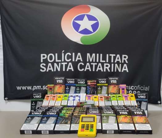 Homem é preso por contrabando com 87 cigarros eletrônicos em São Lourenço do Oeste