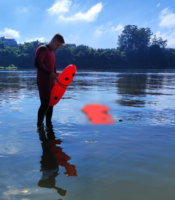 Bombeiros confirmam afogamento do idoso de 82 anos. (Foto: Corpo de Bombeiros)