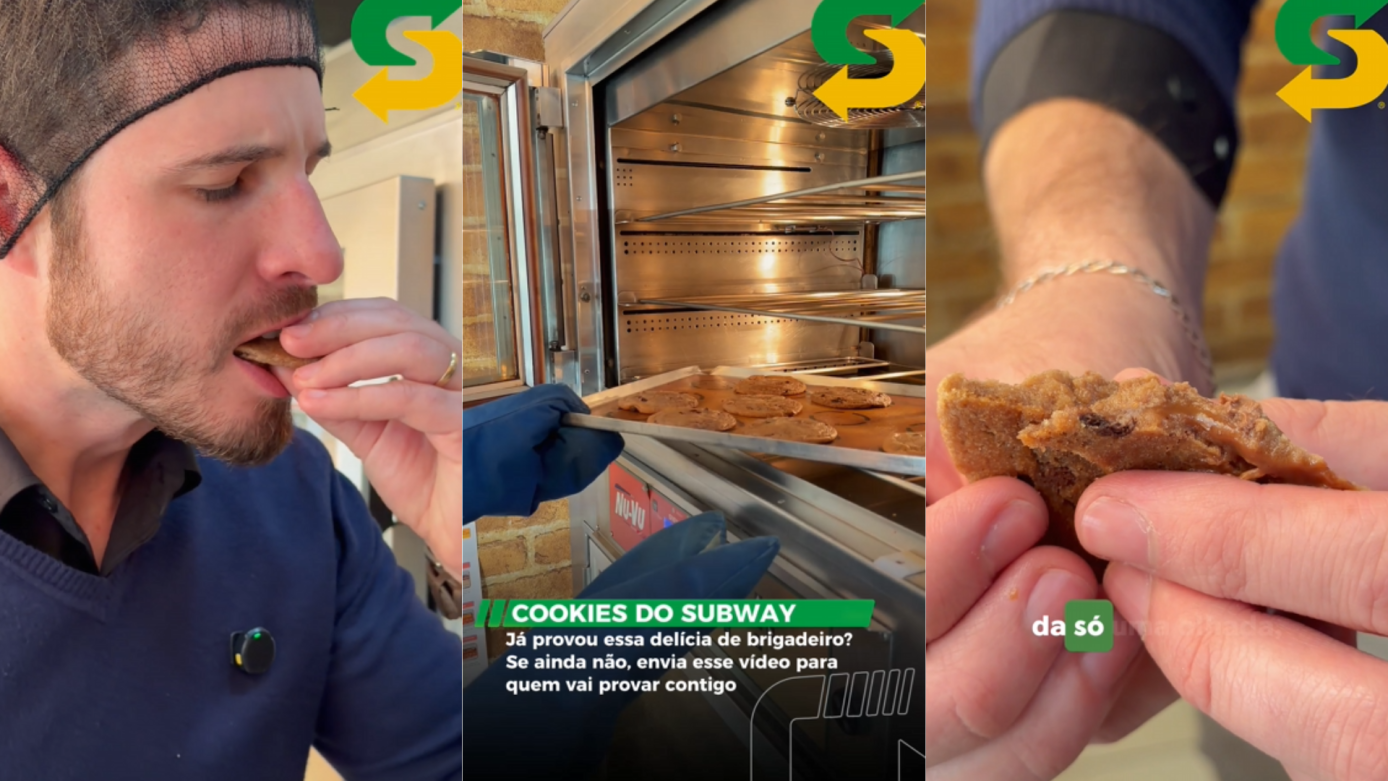 VÍDEO: o Subway tem cookies irresistíveis, quentinhos e cheios de sabor