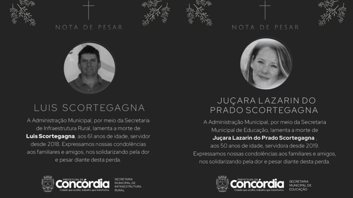 Homem e mulher são encontrados mortos no interior de Concórdia