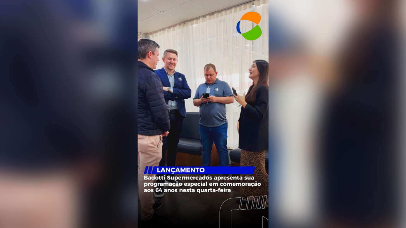 VÍDEO: em comemoração aos seus 64 anos, Badotti Supermercados apresenta programação especial!