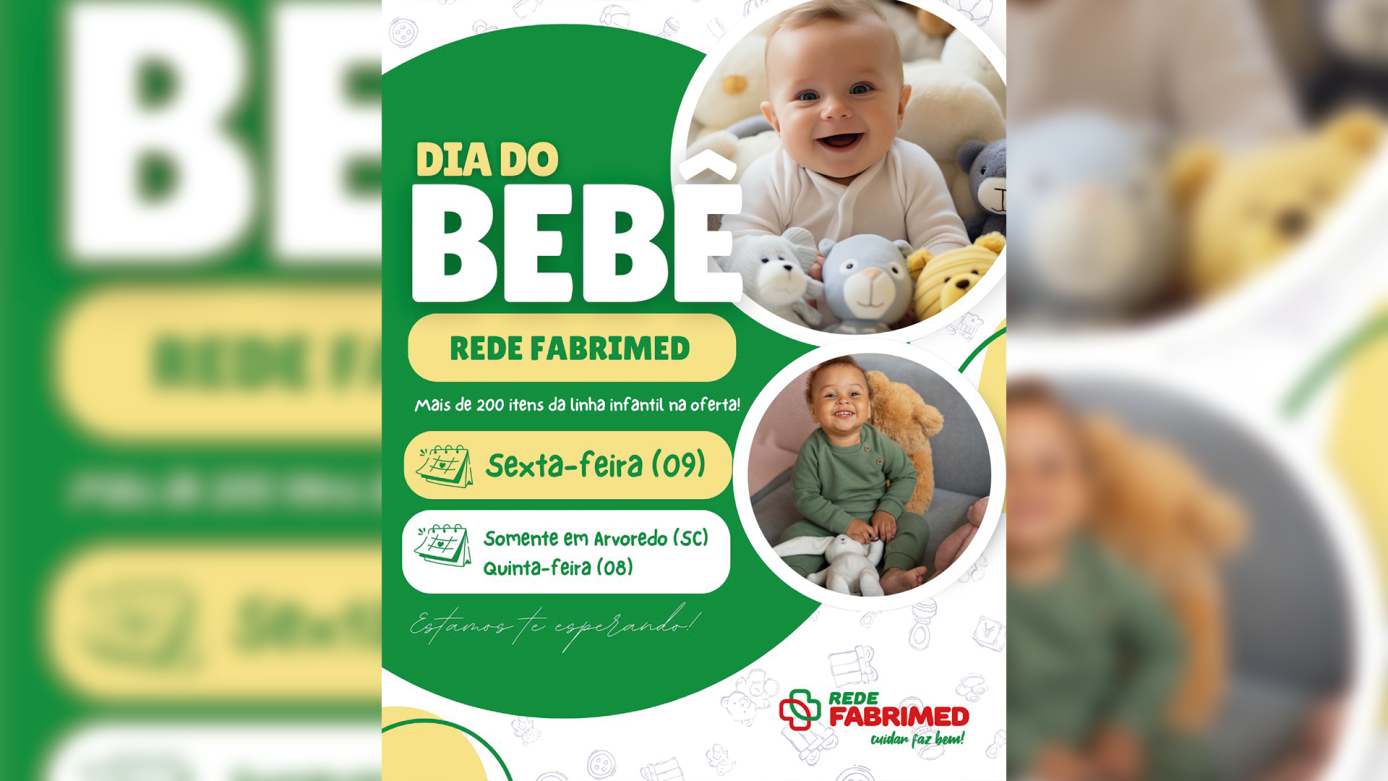 VÍDEO: O Dia do Bebê está chegando na Rede Fabrimed!