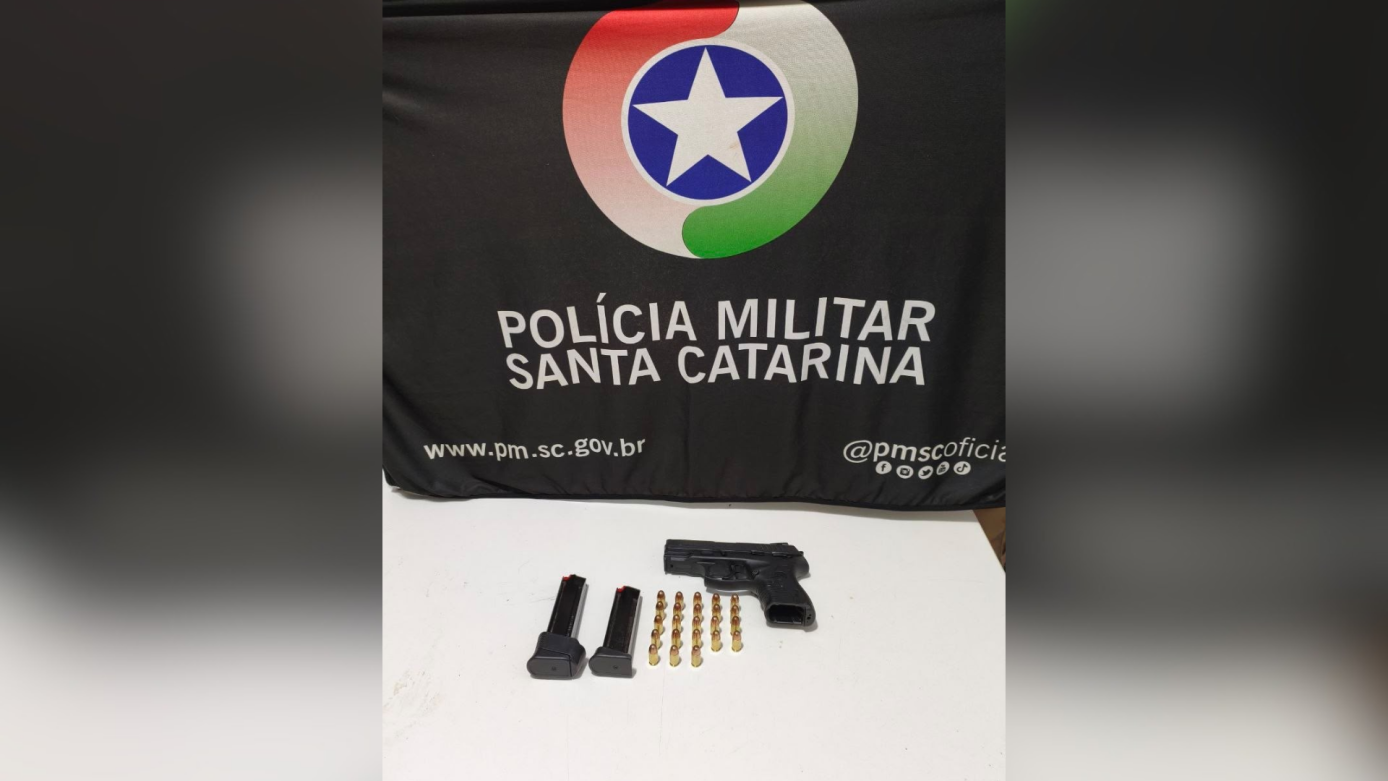 Homem é preso após disparar arma de fogo em via pública em Chapecó