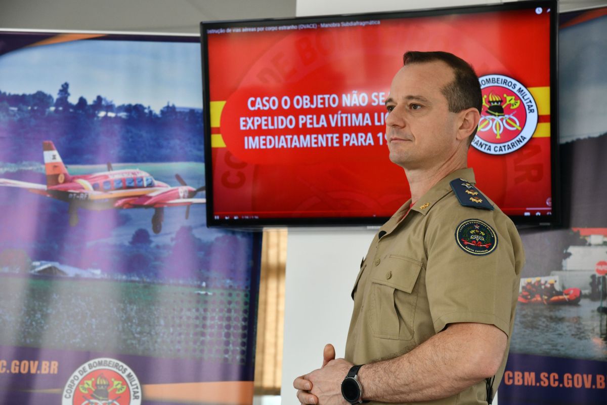 CBMSC lança curso gratuito de primeiros socorros para profissionais de educação 