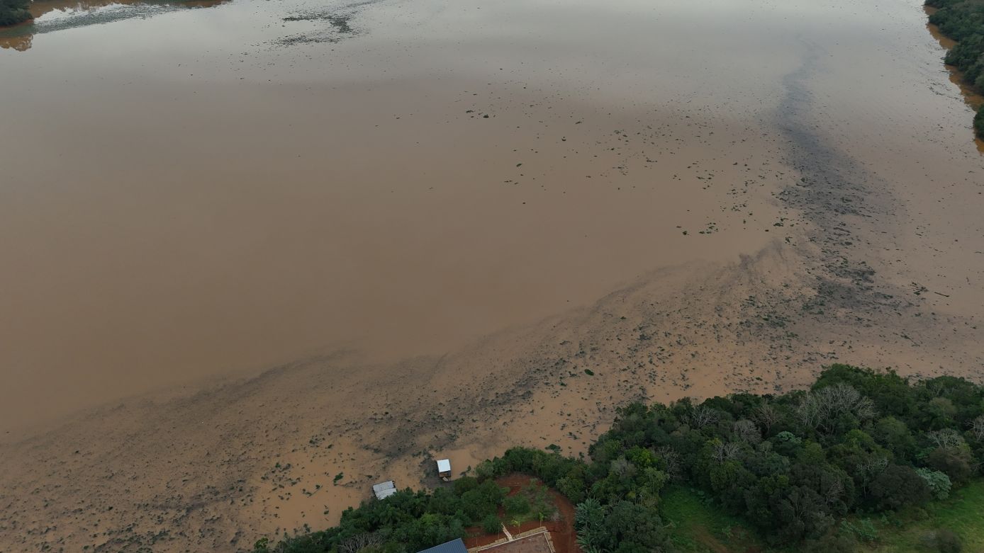 VÍDEO: marrequinhas no lago da Usina Itá chamam a atenção de visitantes