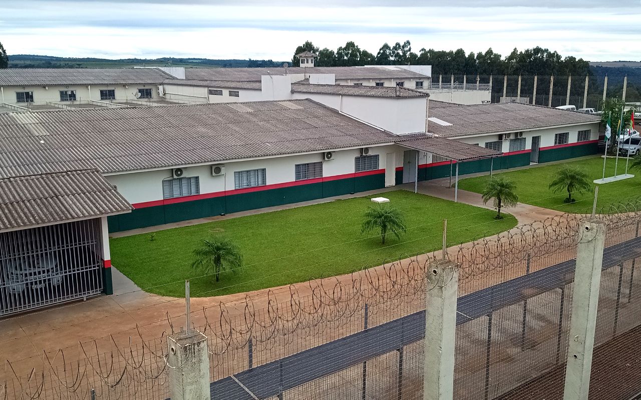 O preso foi conduzido à Penitenciária de Chapecó (Foto: SEJURI)
