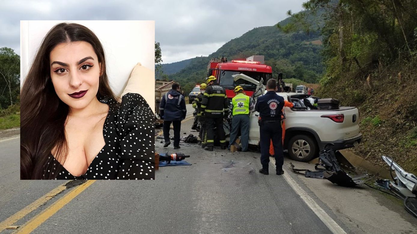 LUTO: jovem de Ponte Serrada, que morreu em grave acidente na BR-282 em SC, é identificada