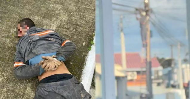 Homens se passam por funcionários de empresa telefônica para furtar fios em SC; suspeito é detido por populares 