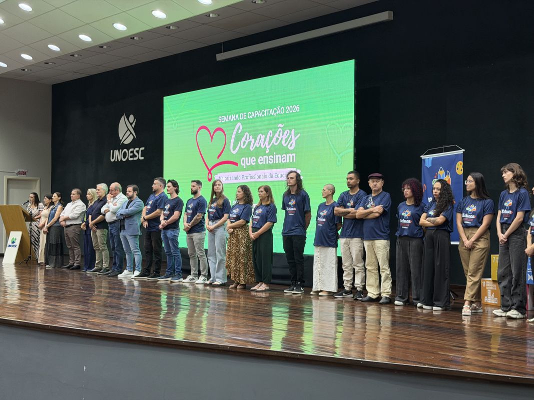 VÍDEO: servidores da educação de Xanxerê iniciam semana de capacitação para o ano letivo