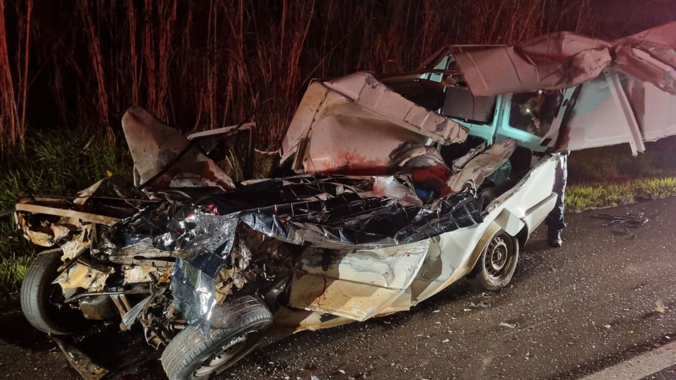 Homem morre após grave acidente registrado na BR-282, em Cordilheira Alta 