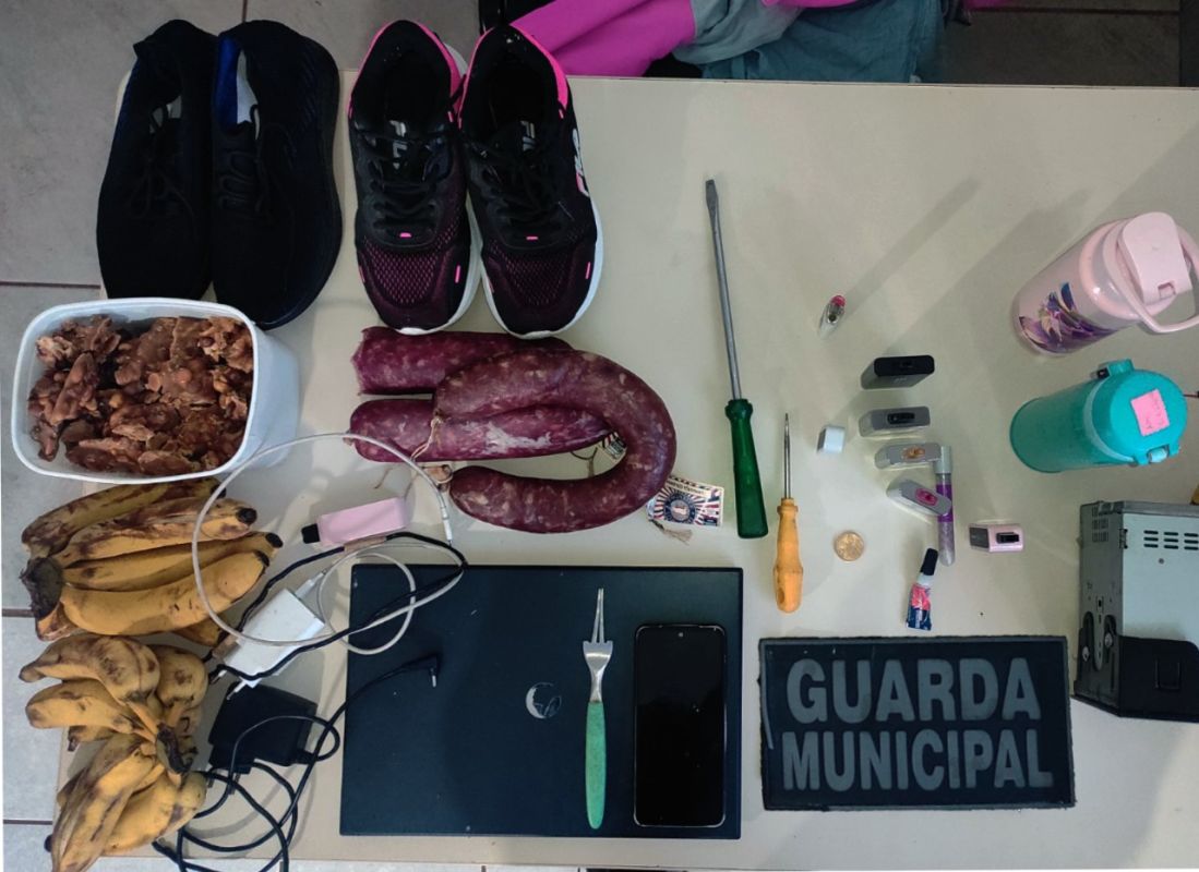 Homem é detido por furtar salame, banana e aparelhos eletrônicos de residência, em Chapecó