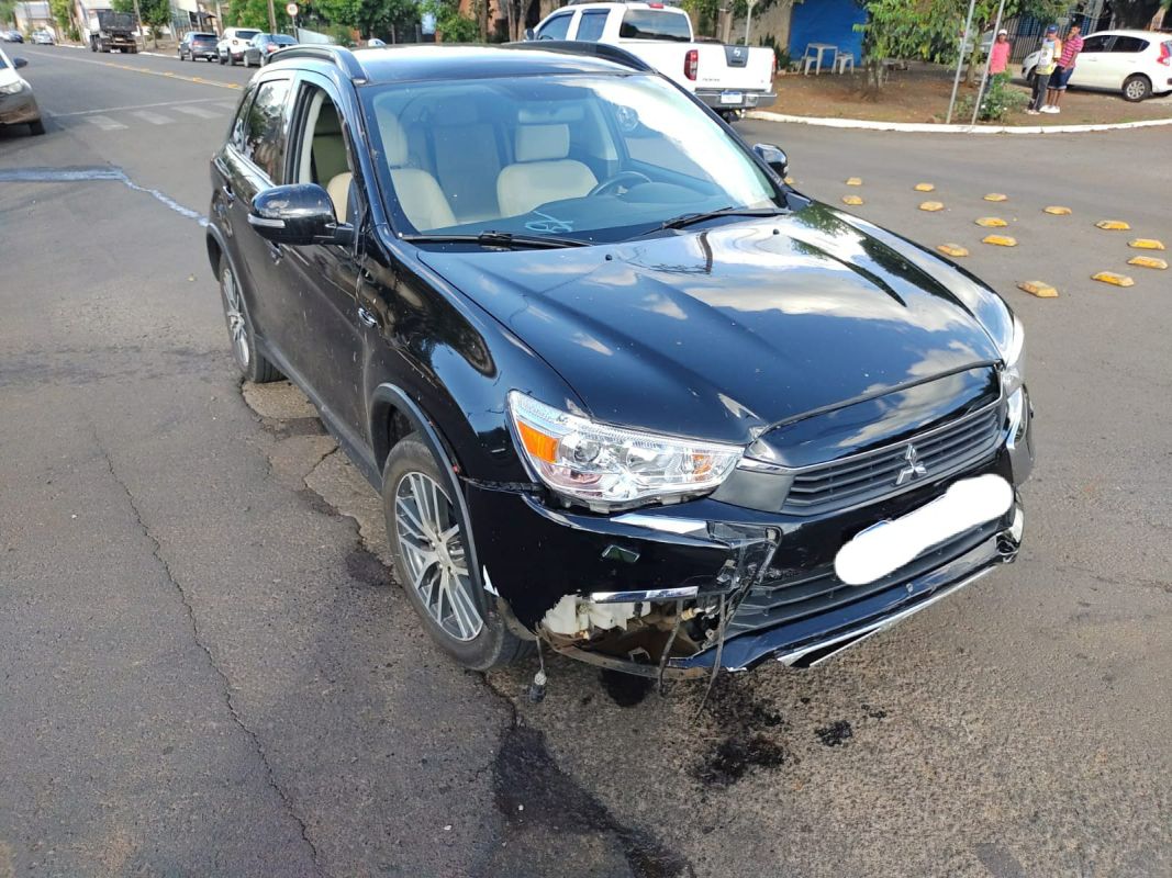 Motociclista fica ferido após colisão registrada no Bairro Aparecida, em Xanxerê