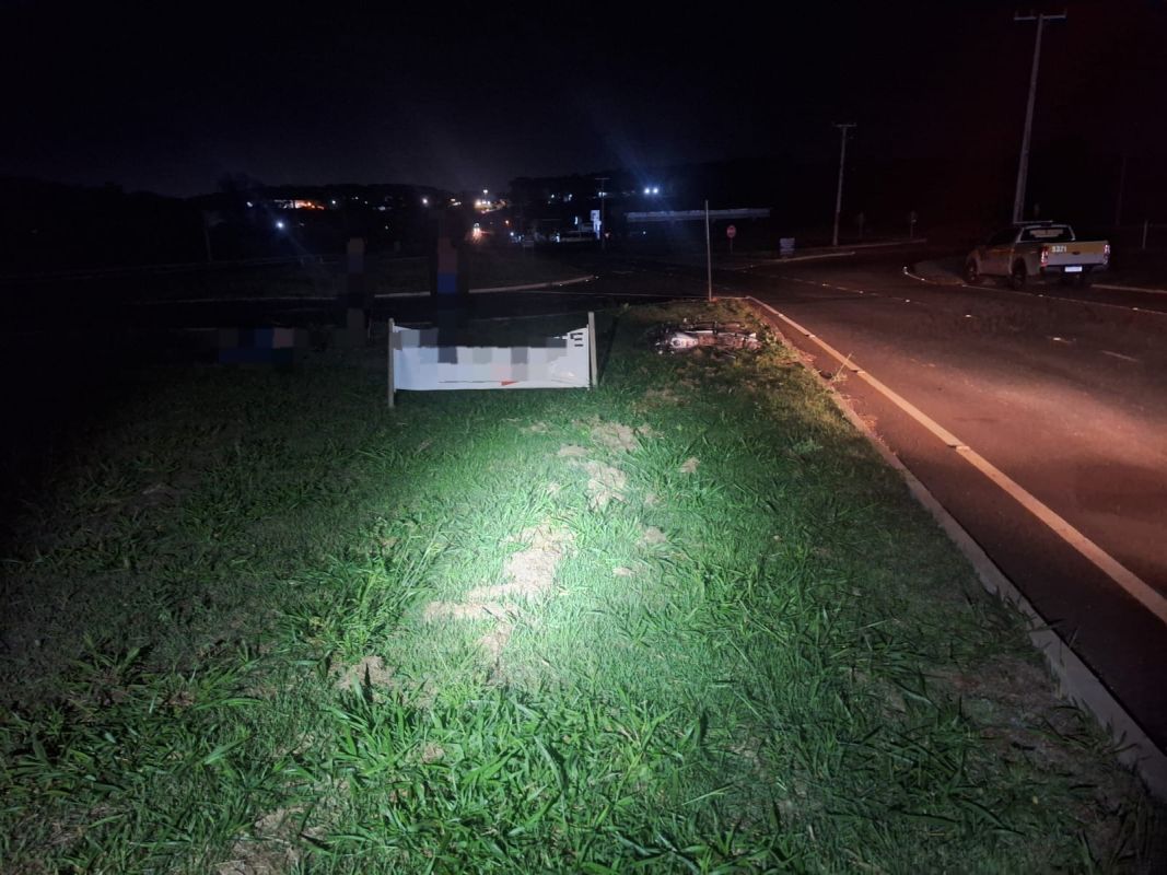 Motociclista sofre lesões graves após acidente na SC-480, em Chapecó