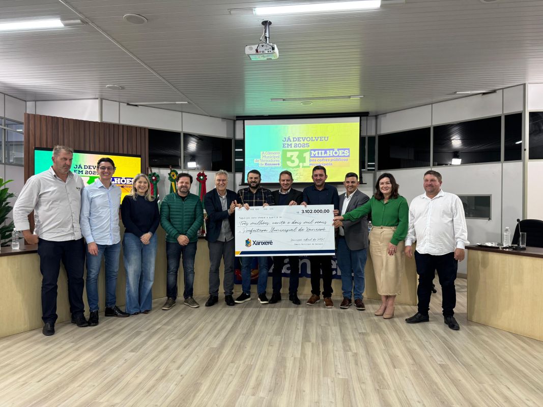 VÍDEO: Câmara devolve R$ 3,1 milhões à Prefeitura de Xanxerê