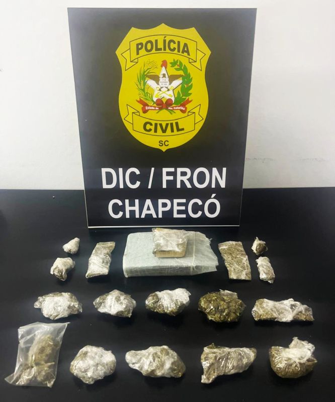 Homem é preso com drogas no Bairro Líder, em Chapecó