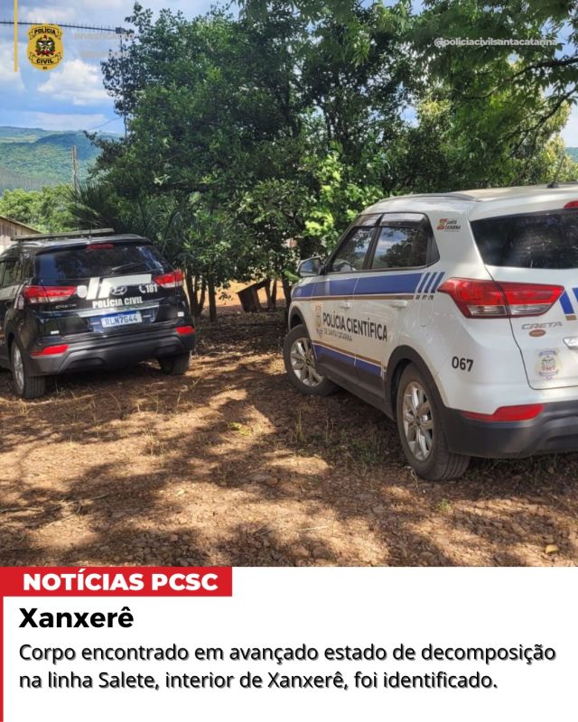 Corpo encontrado na Linha Salete, interior de Xanxerê, foi identificado