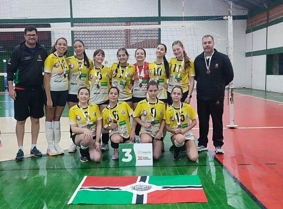 Vôlei Masculino e Feminino da SME Xanxerê garantem vaga na etapa regional da OLESC