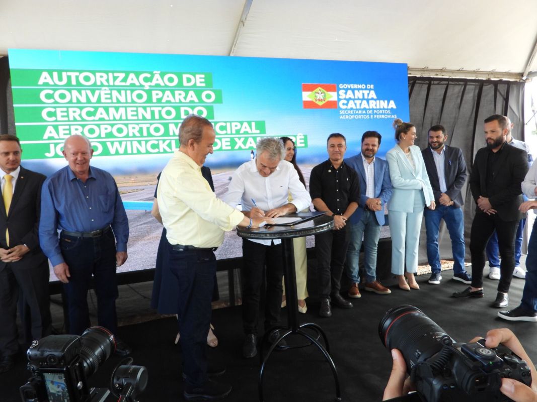 VÍDEO: Ordem de Serviço para o início da construção do túnel é assinada em Xanxerê