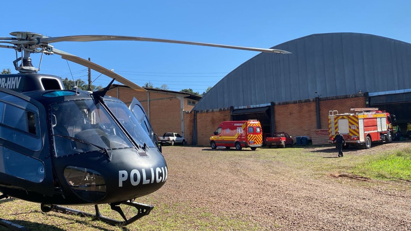 Homem tem mão esmagada em acidente de trabalho registrado no Oeste