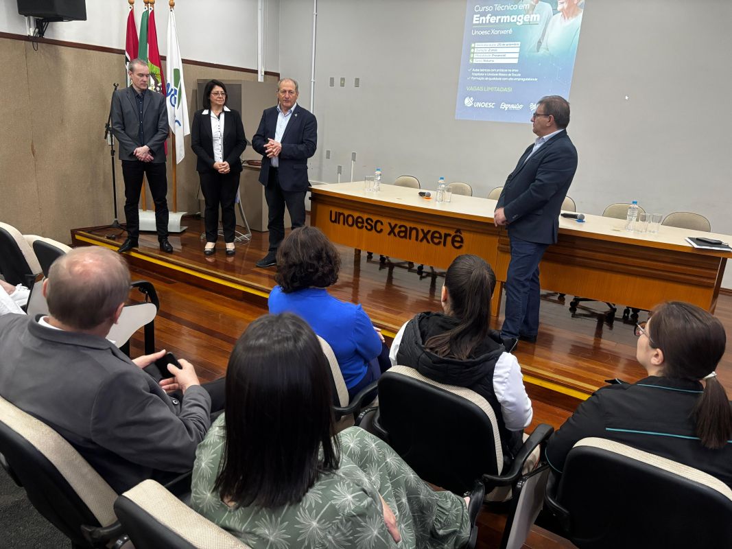 HRSP e Unoesc lançam curso técnico em Enfermagem para suprir demanda regional da saúde