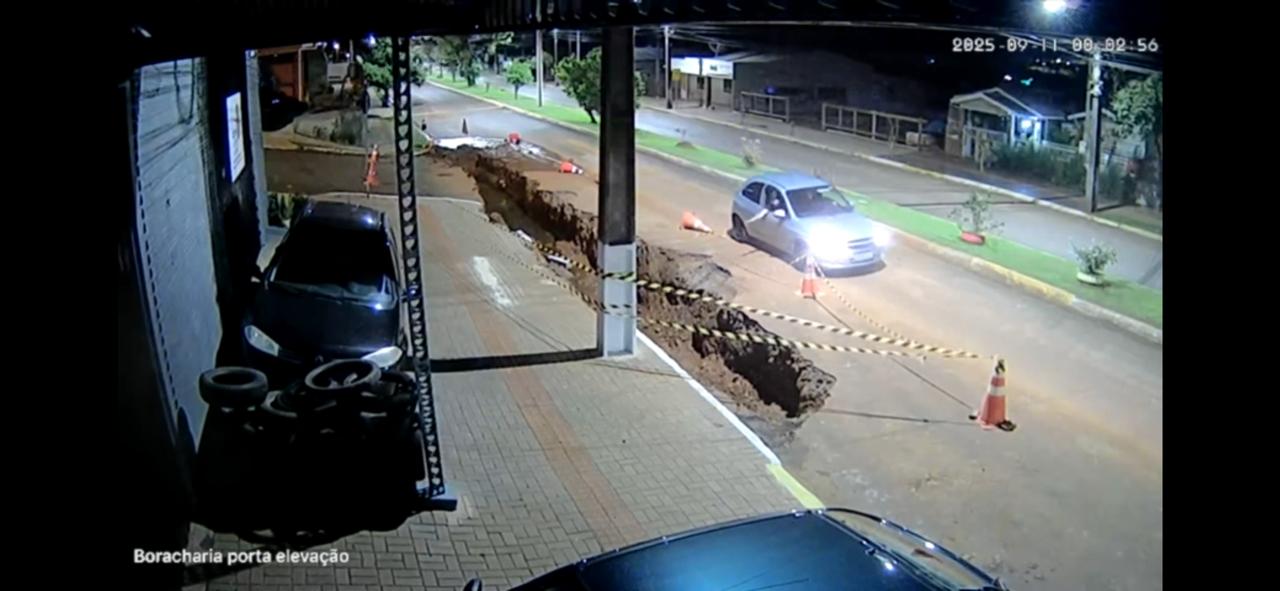 Indivíduos derrubam e furtam sinalização viária em Xanxerê; responsáveis podem responder criminalmente 